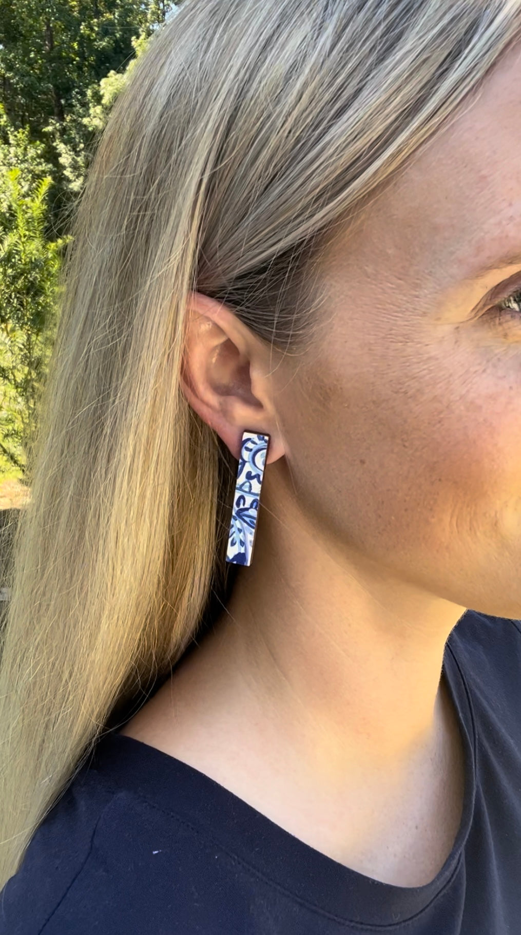 Beatrice Chinoiserie Earrings