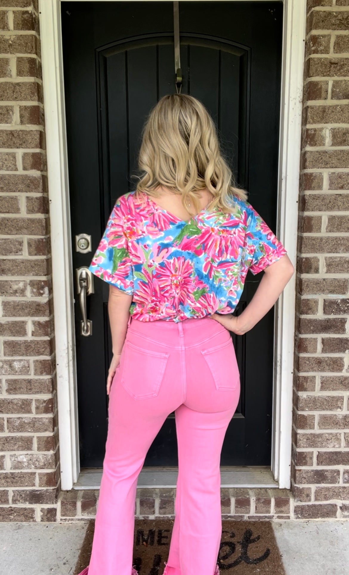 Floral V-Neck Shirt
