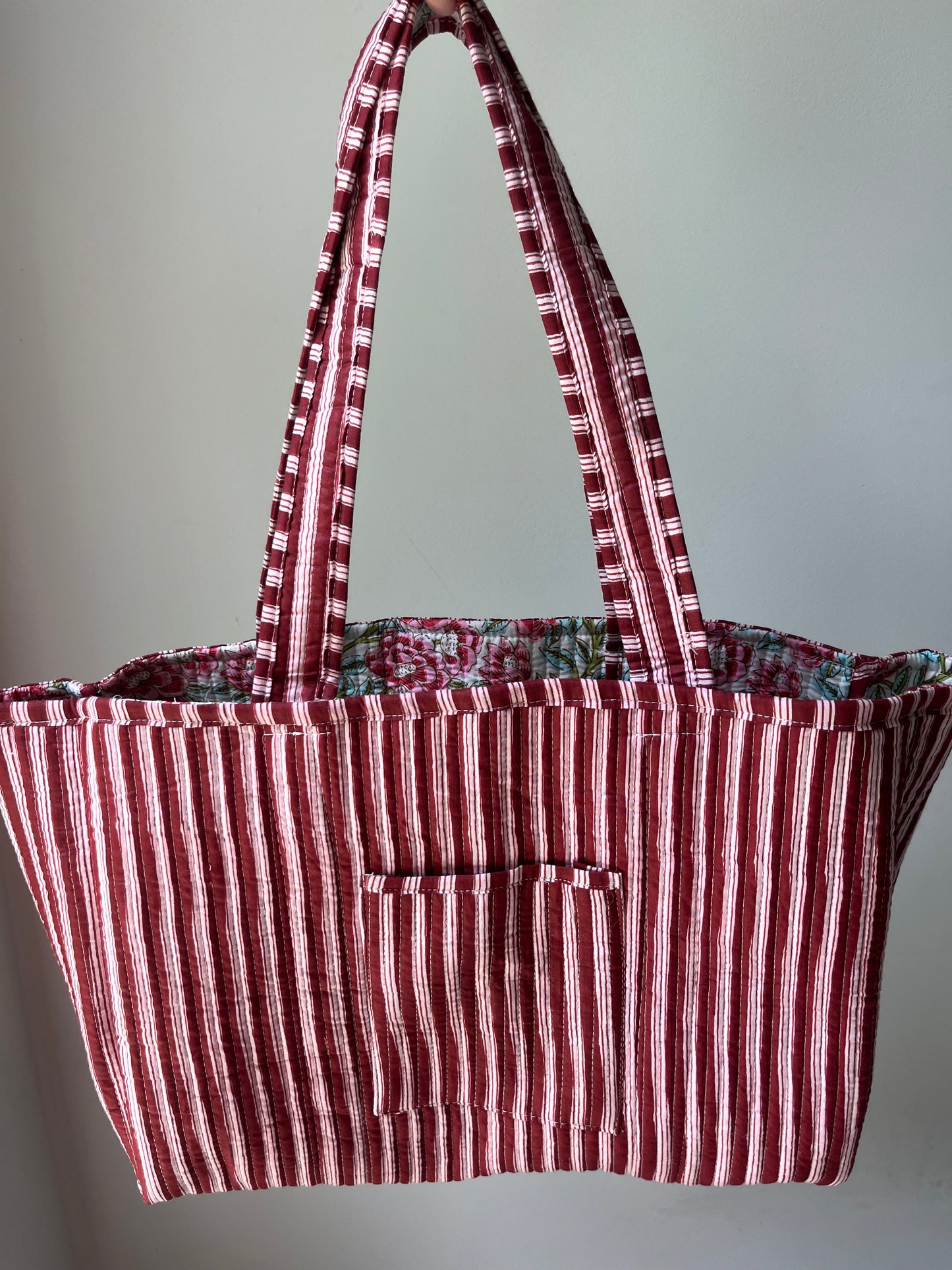 Roses are Red Reversible Tote