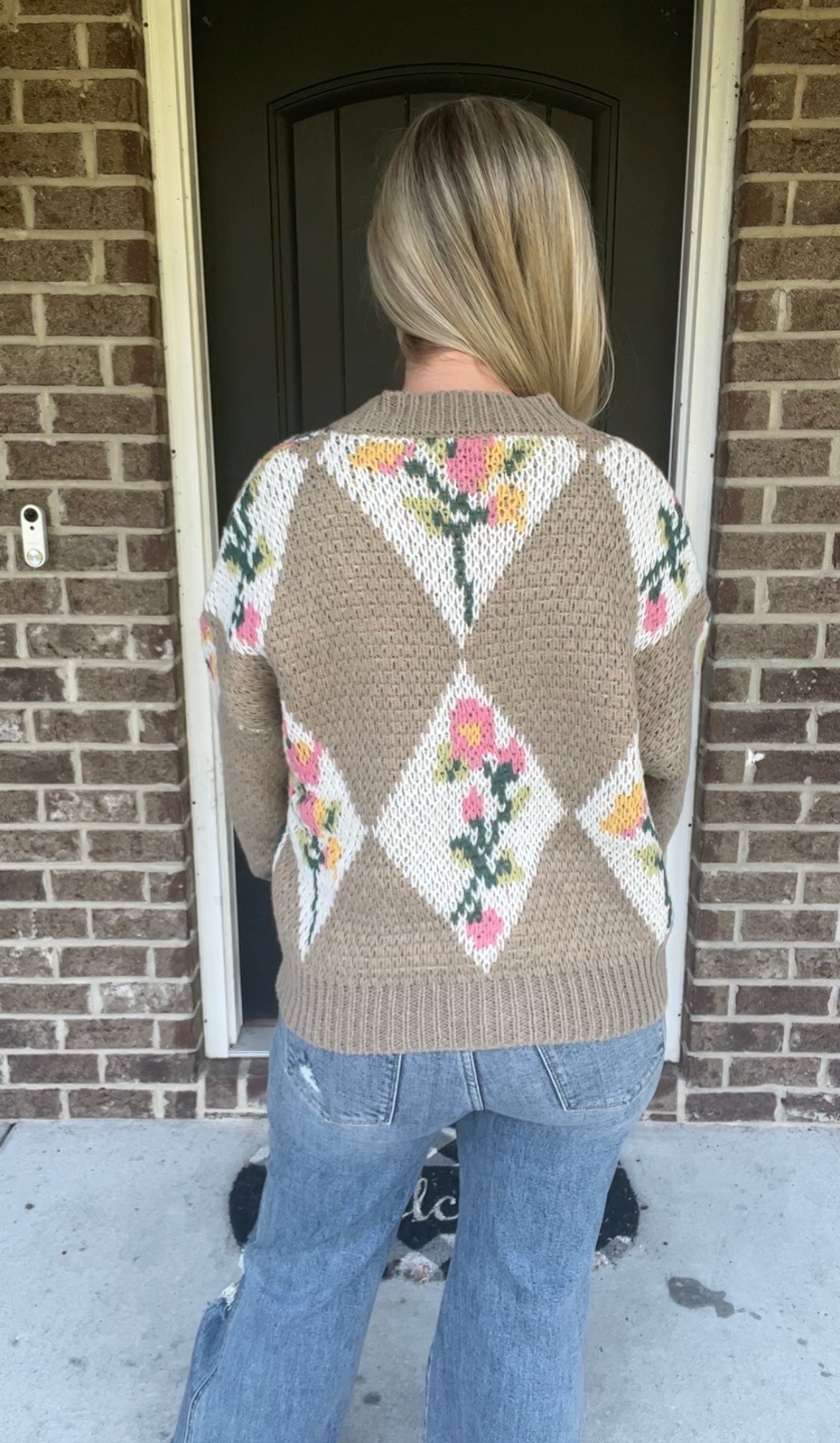 Chunky Floral Cardigan