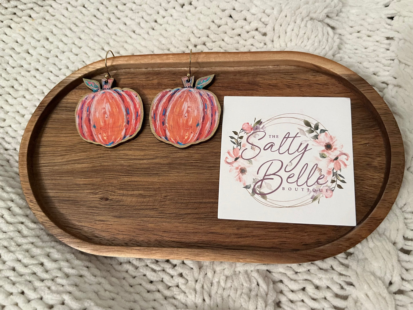 Pumpkin Dangle Earrings