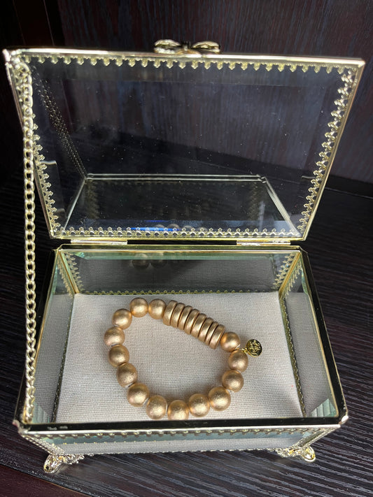 Gold Disk Bracelet