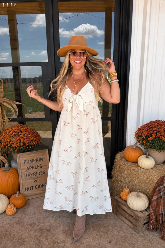Giddy-Up Horse Maxi Dress