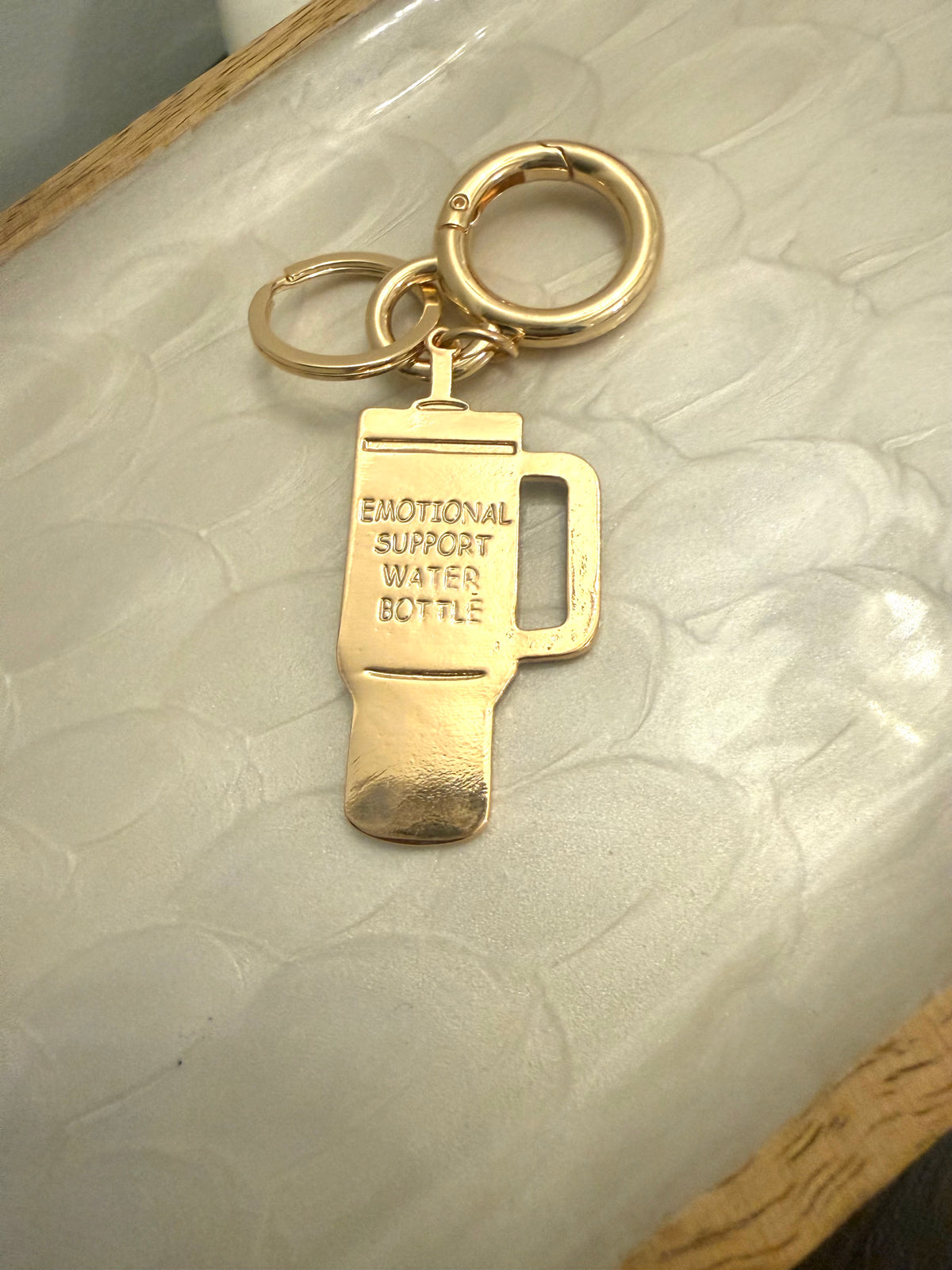 Emotional Support Water Bottle Keychain