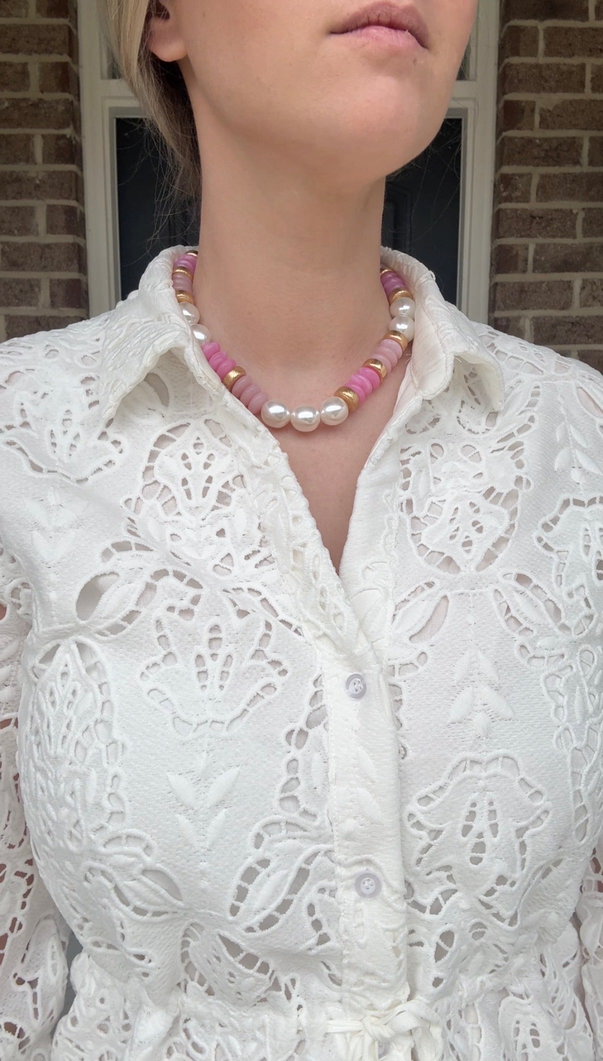 White Floral Lace Dress
