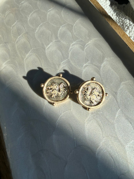 Gamecock Pendant Earrings