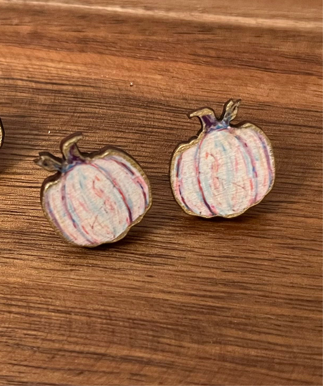 Pumpkin Stud Earrings