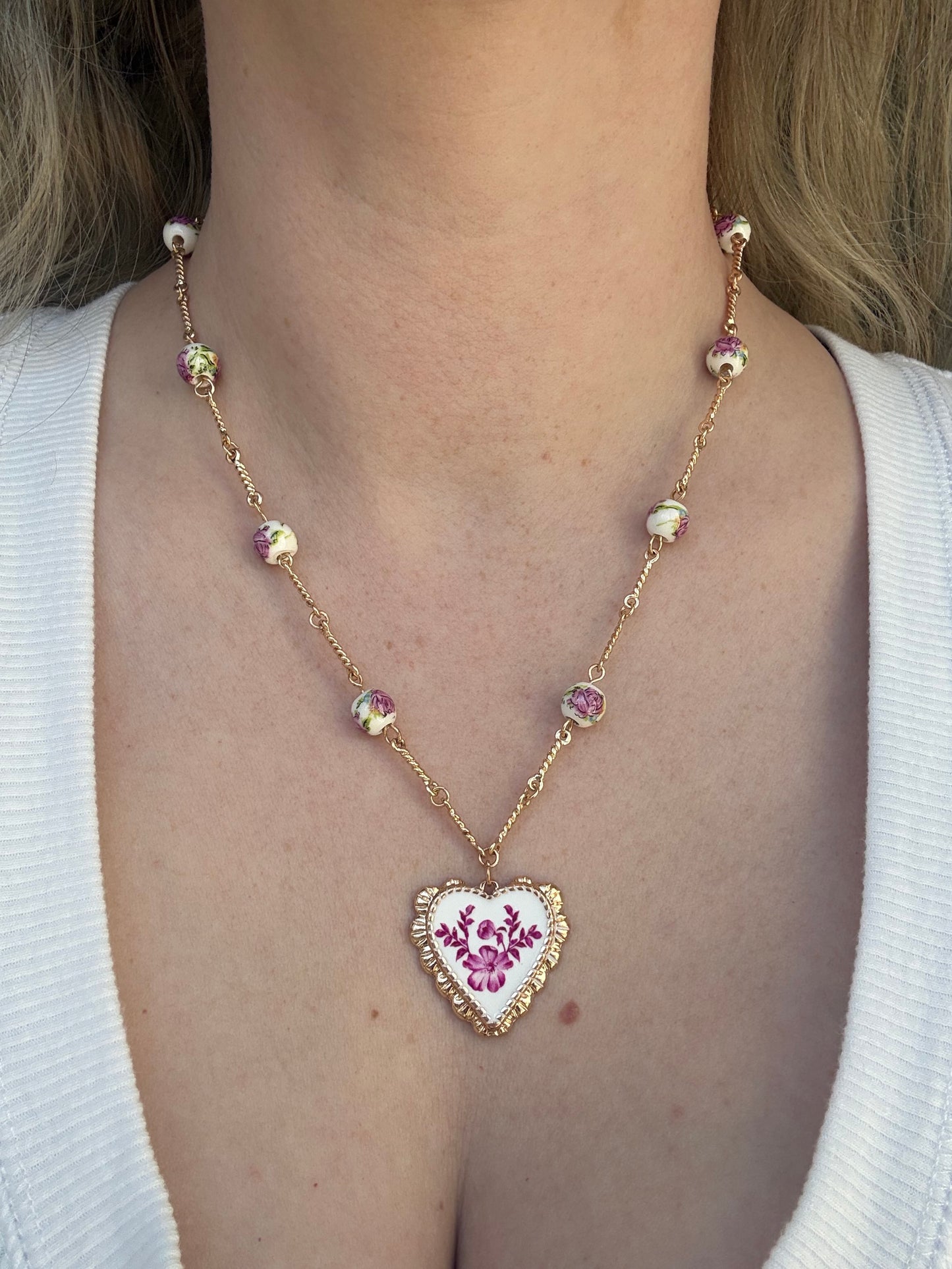 Vintage Style Heart Necklace