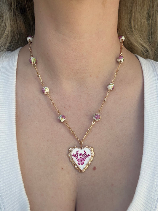 Vintage Style Heart Necklace