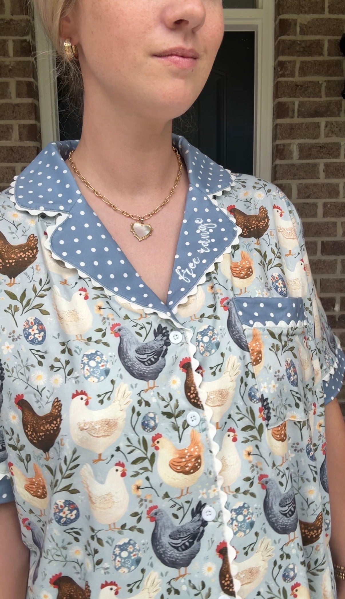 "Free Range" Chicken Luxe PJ Set