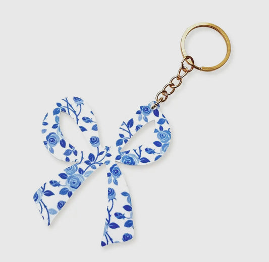 Grandmillennial Bow Keychain