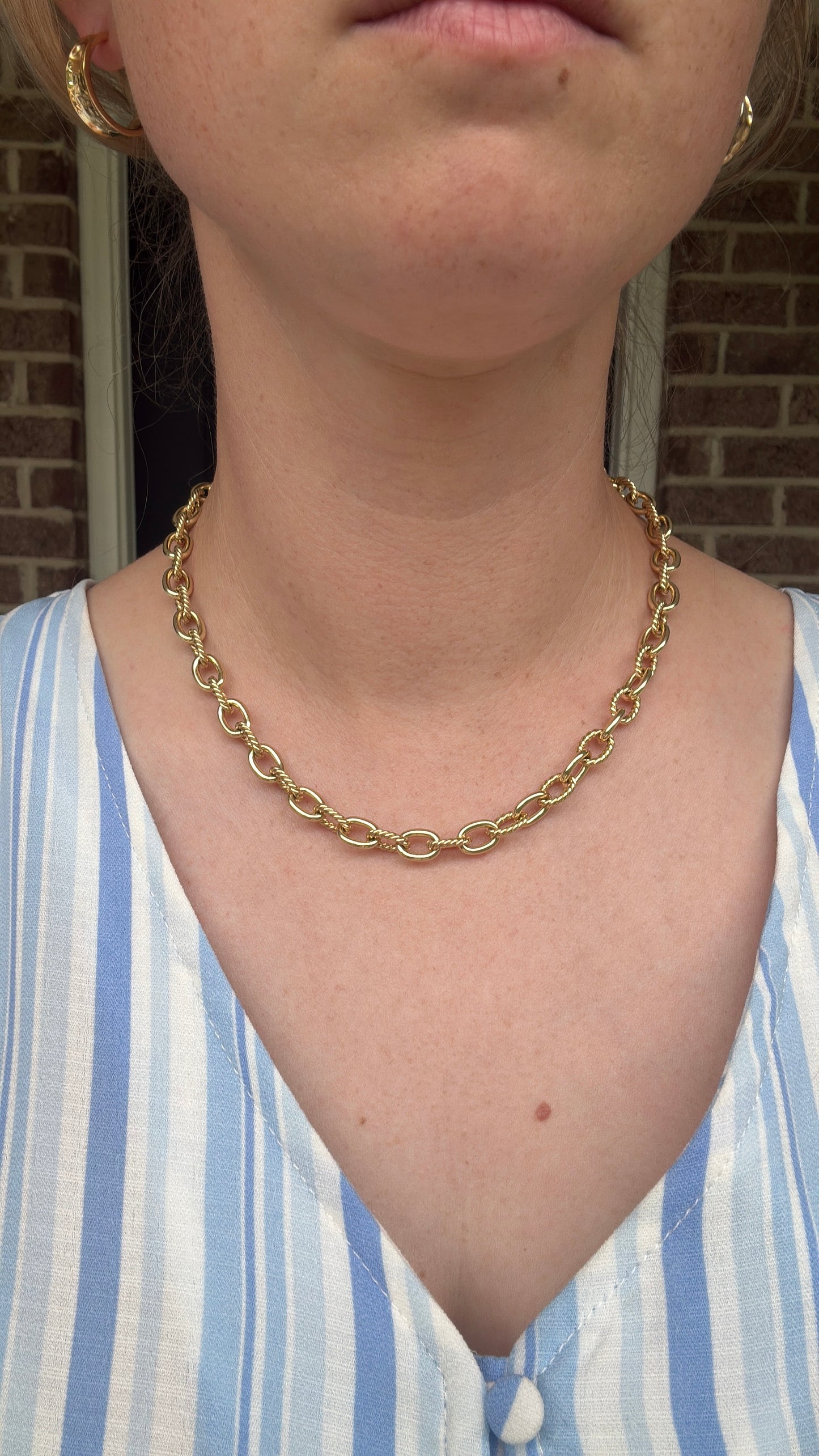 Large Chain Link Necklace