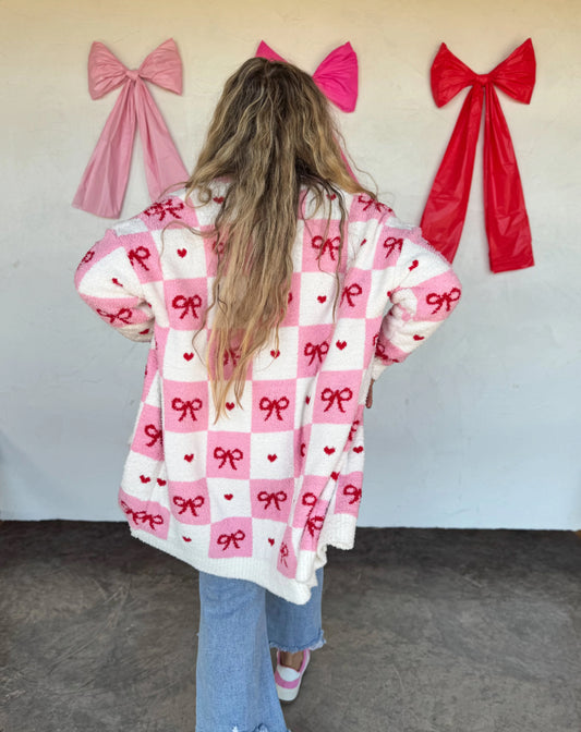 Kiss Me Goodnight- Heart Cardigan