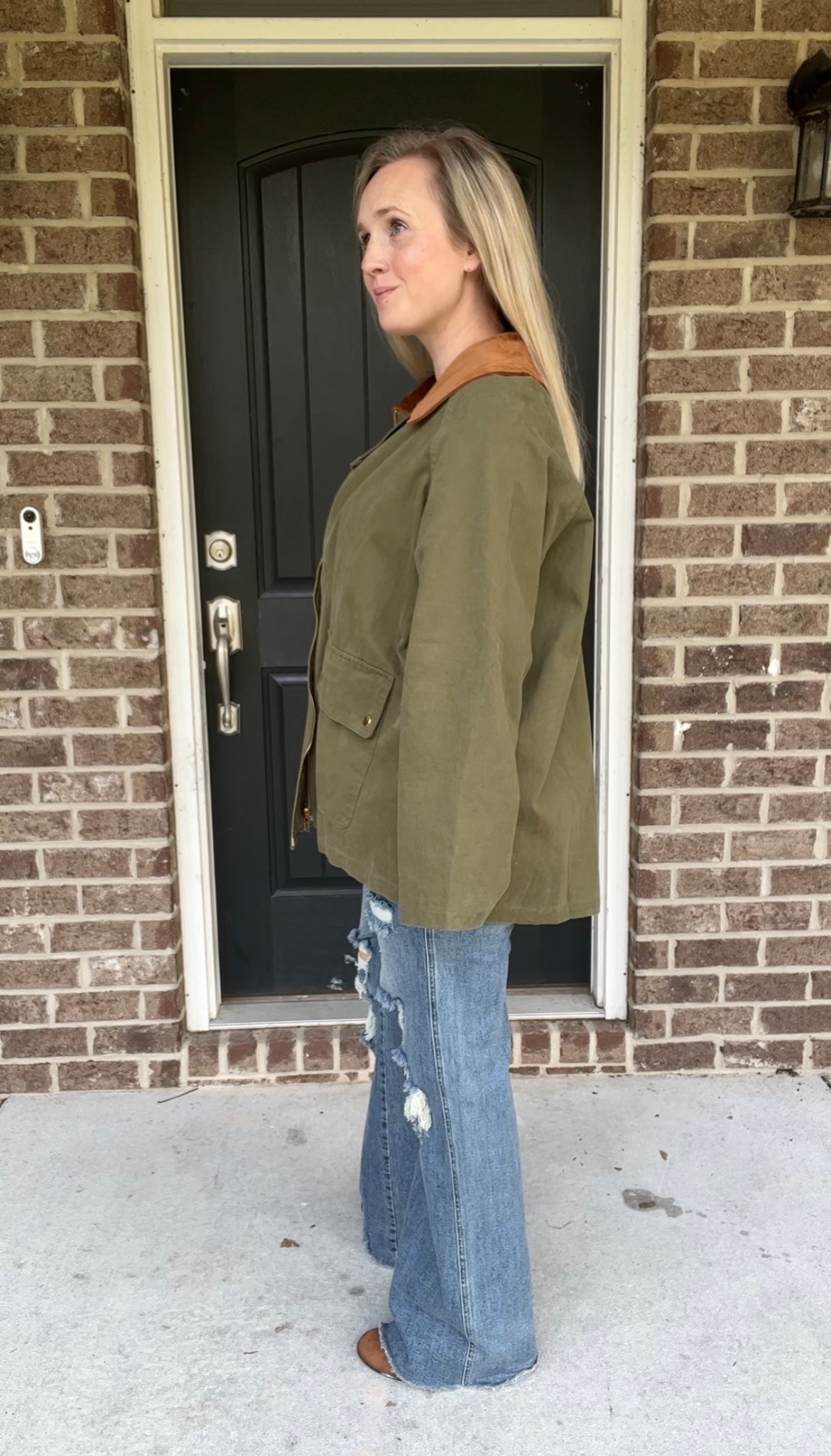 Cotton Chore Jacket- Light Olive