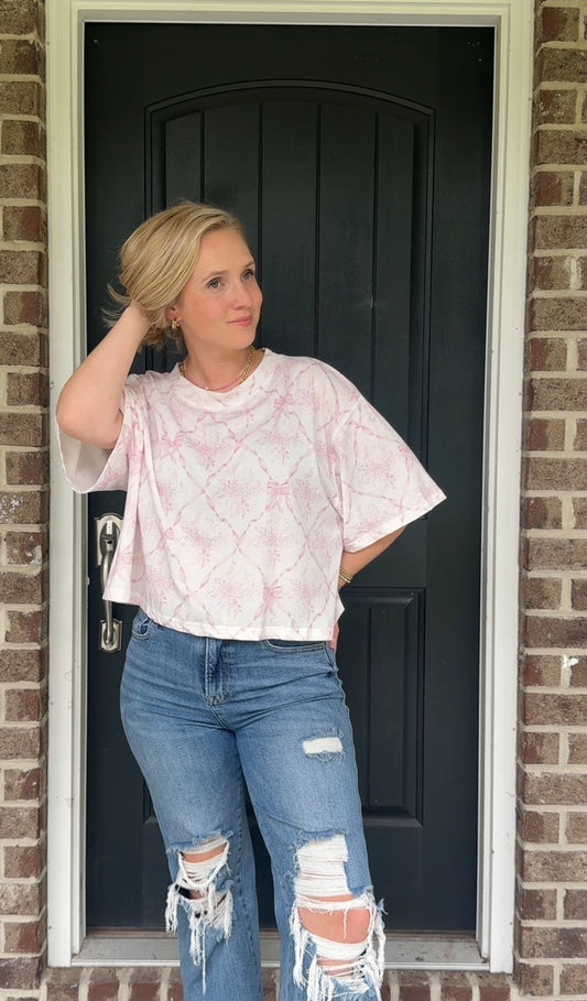 Ribbon & Floral Tee