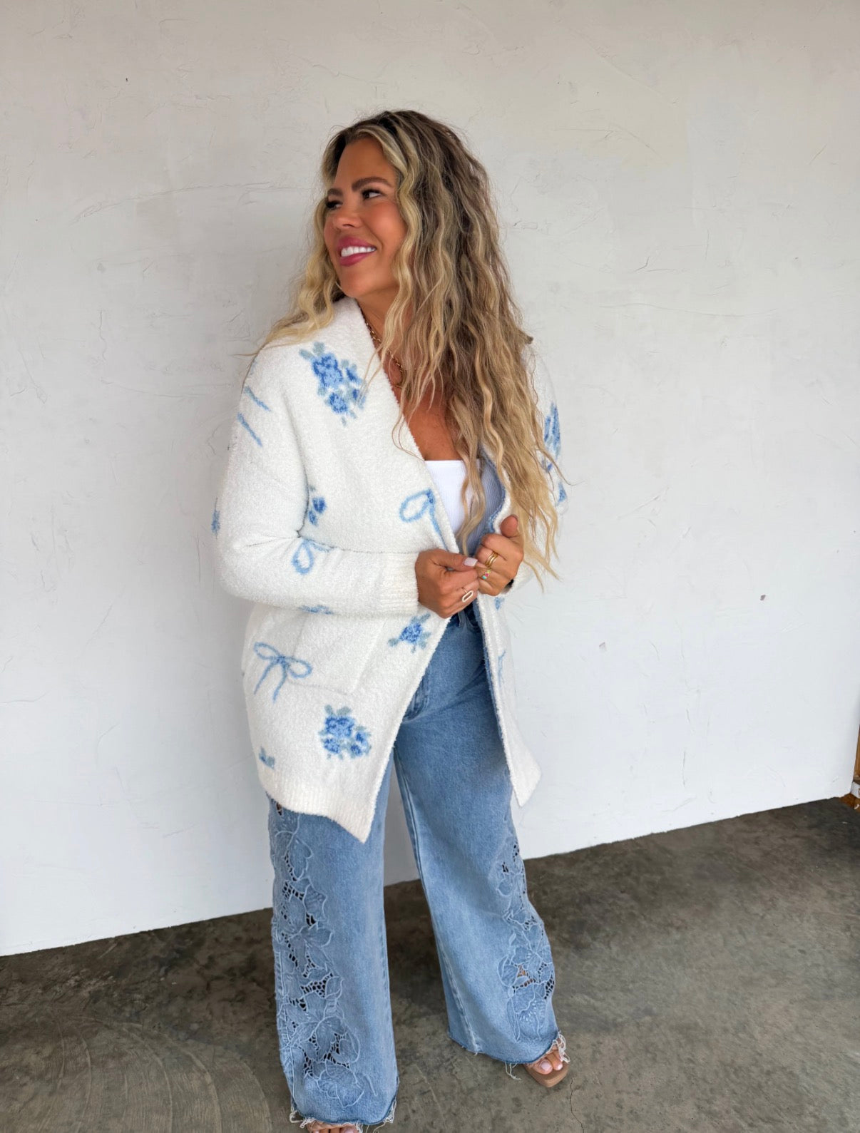 Blue Bows Cardigan