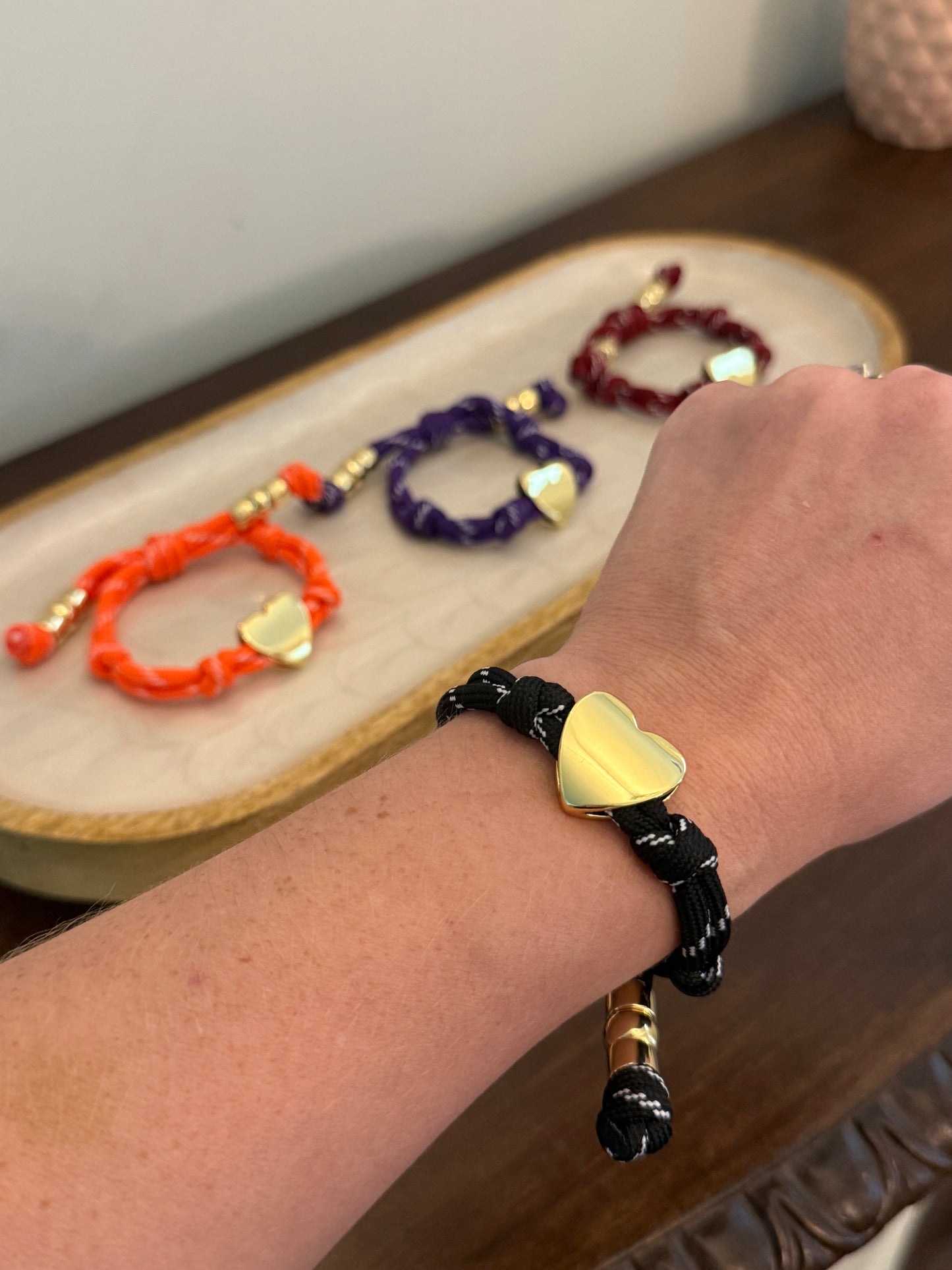 Gameday Heart Bracelets