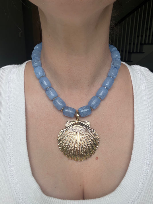 Large Shell Beaded Necklace