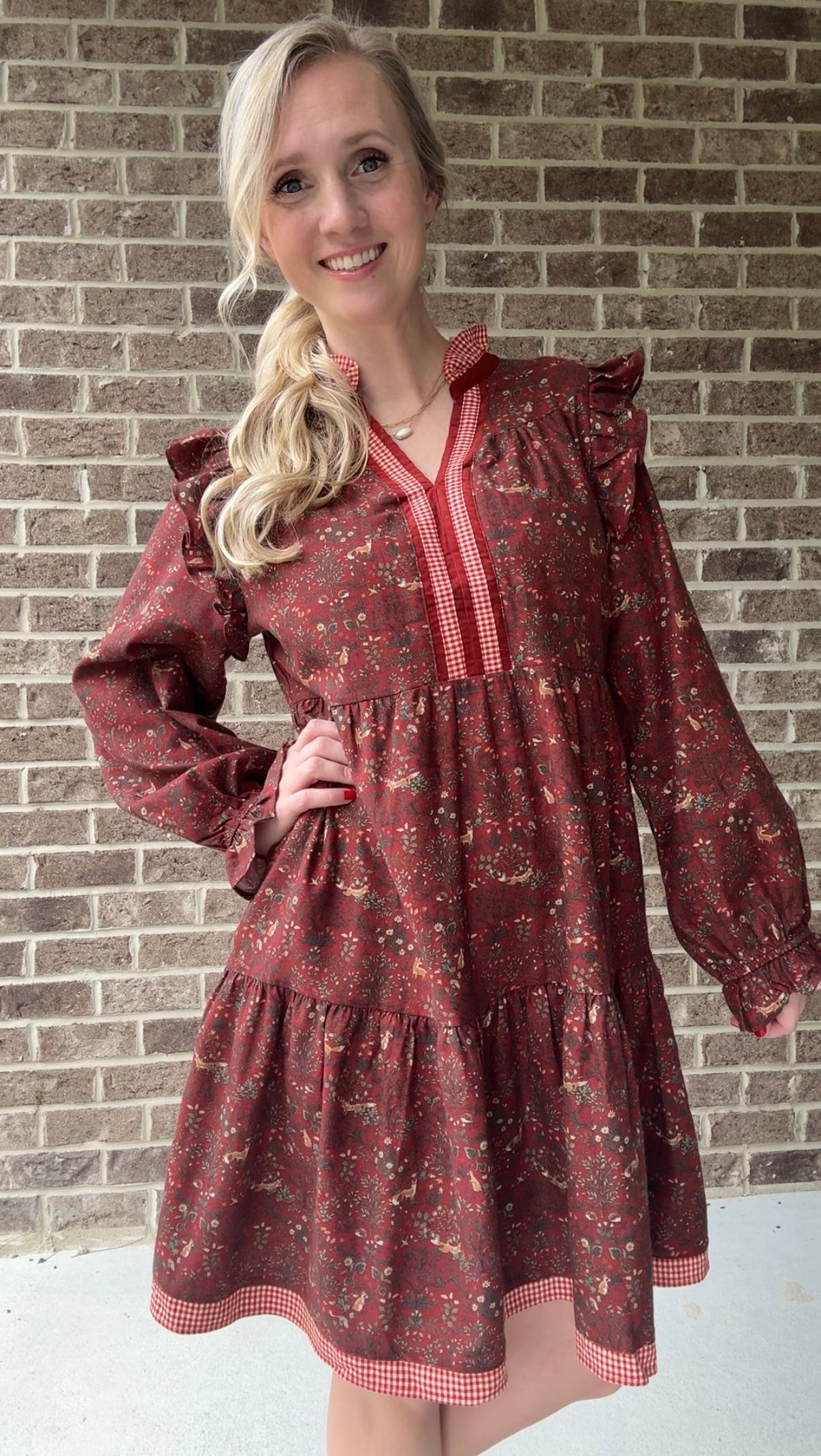 Woodlands Tiered Dress